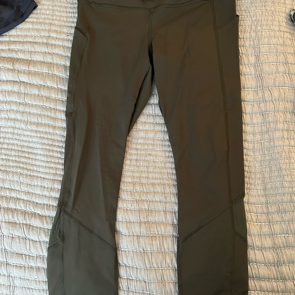 Lululemon Athletica Olive Green Leggings